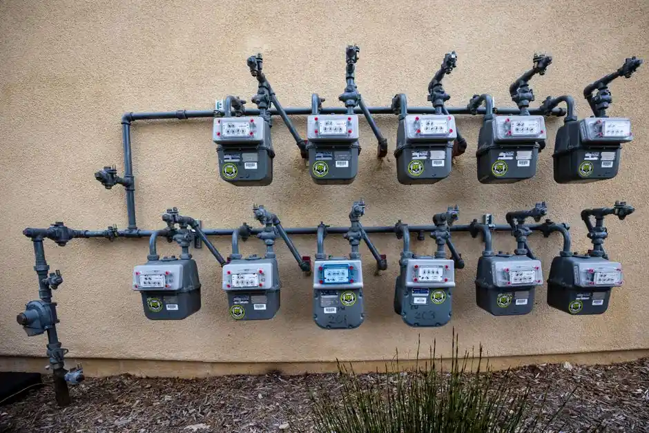 High-pressure hydro jetting equipment cleaning a drain line at a Grapevine, Texas home.